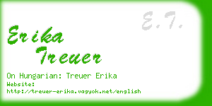 erika treuer business card